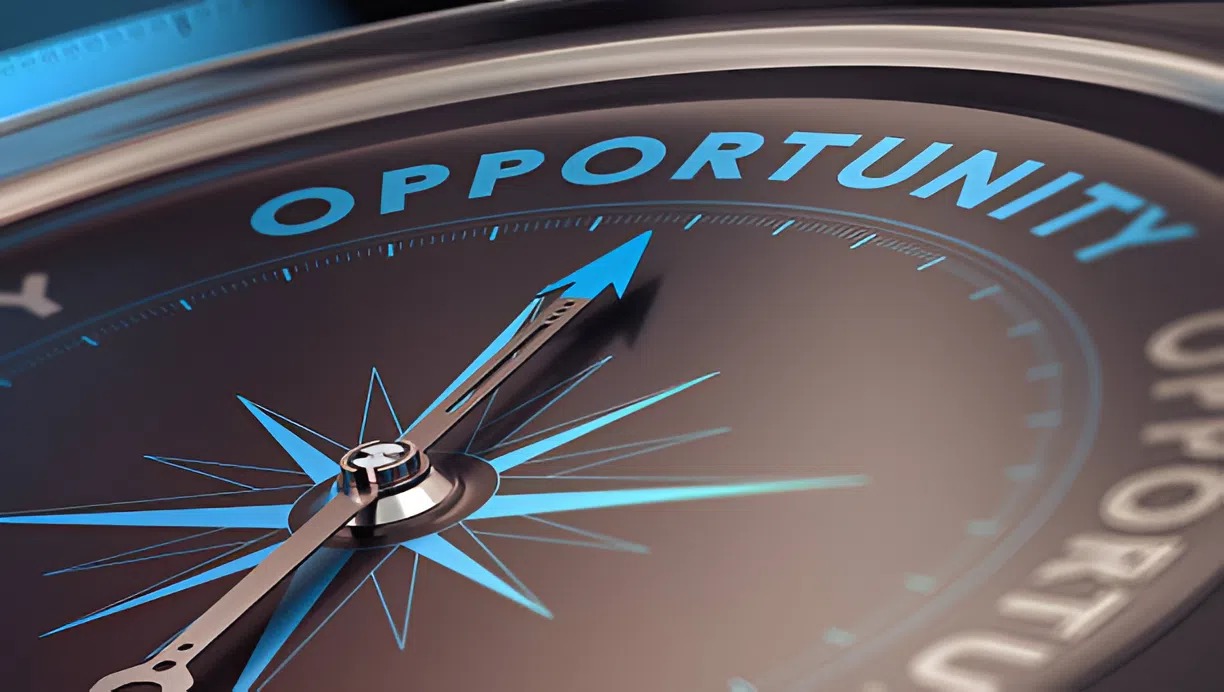 Compass graphic representing a painting franchise opportunity