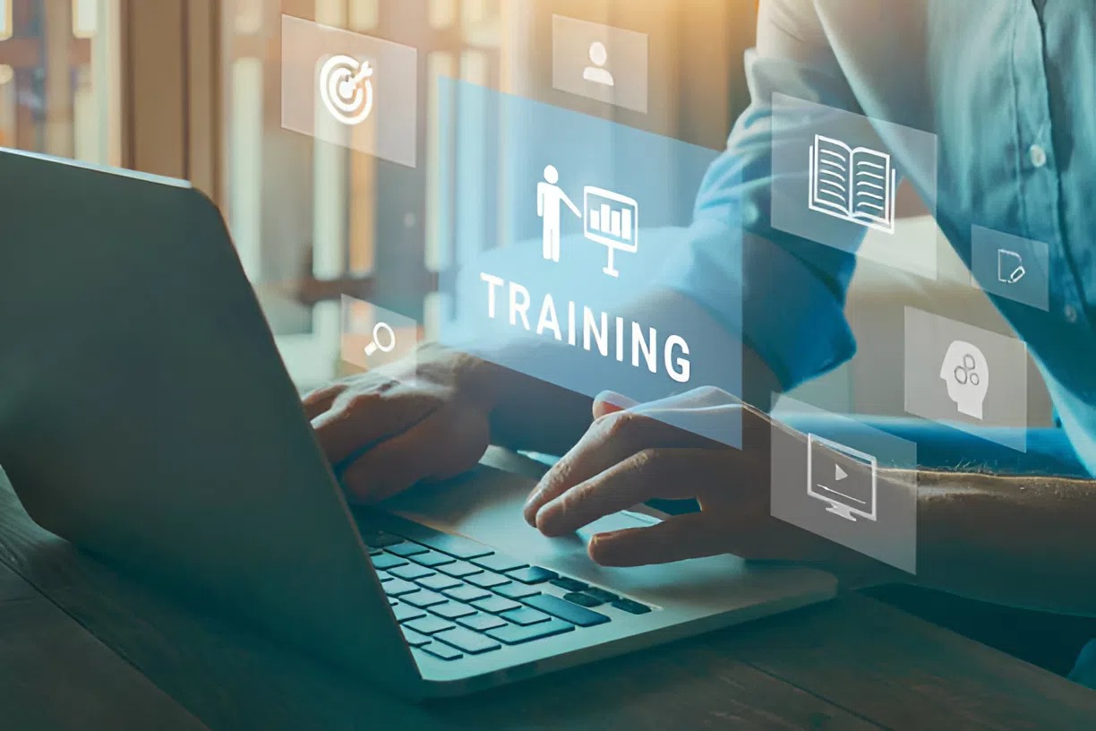 Online franchise training and support for franchise systems used in a painting franchise